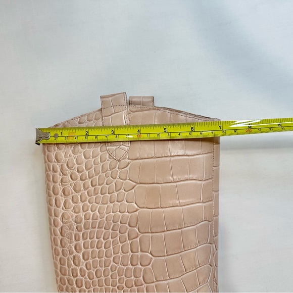 Vince Camuto Beige/Nude Croc Knee High Boots - Picture 11 of 13